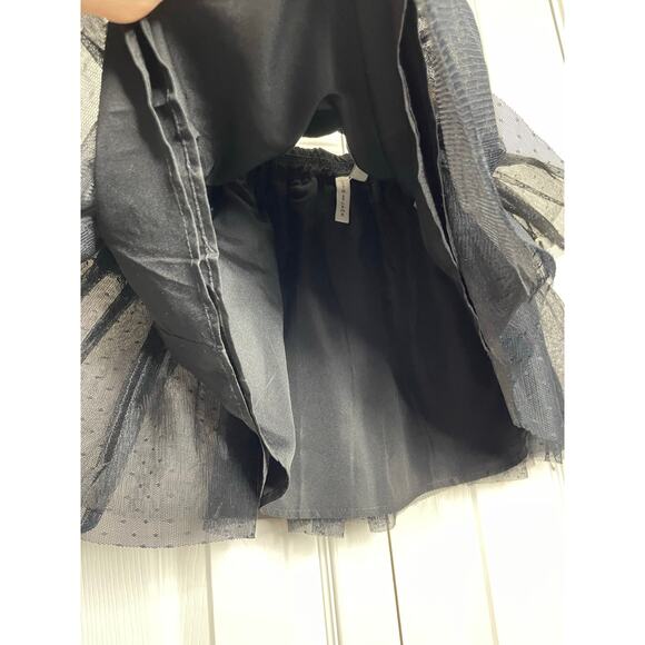 NEW Janie and Jack Black Tiered Tulle TuTu Skirt Size 7 - Picture 5 of 9